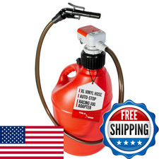 Tera Pump 2Nd Gen. Auto-Stop Gas Cap Fuel Transfer Pump Xl Intake Hose Gasoline
