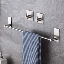 Taozun 16-Inch Towel Bar - Self Adhesive Bathroom 16-Inch, Silver