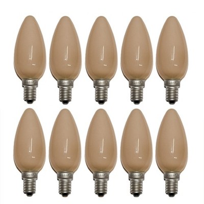 10 x Glühbirnen Kerzen Softone Cappuccino 40W E14 Glühlampen warm dimmbar