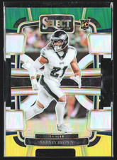 2023 Panini Select Sydney Brown Tri-Color Prizm #80 RC