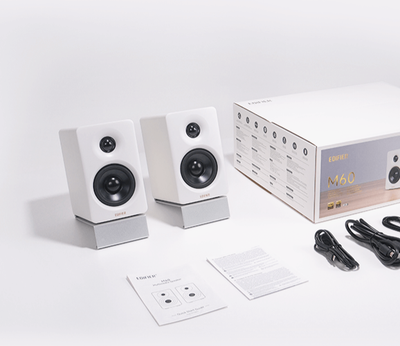 Edifier M60 Hi-Res White Active Bookshelf Studio Speakers/Monitors