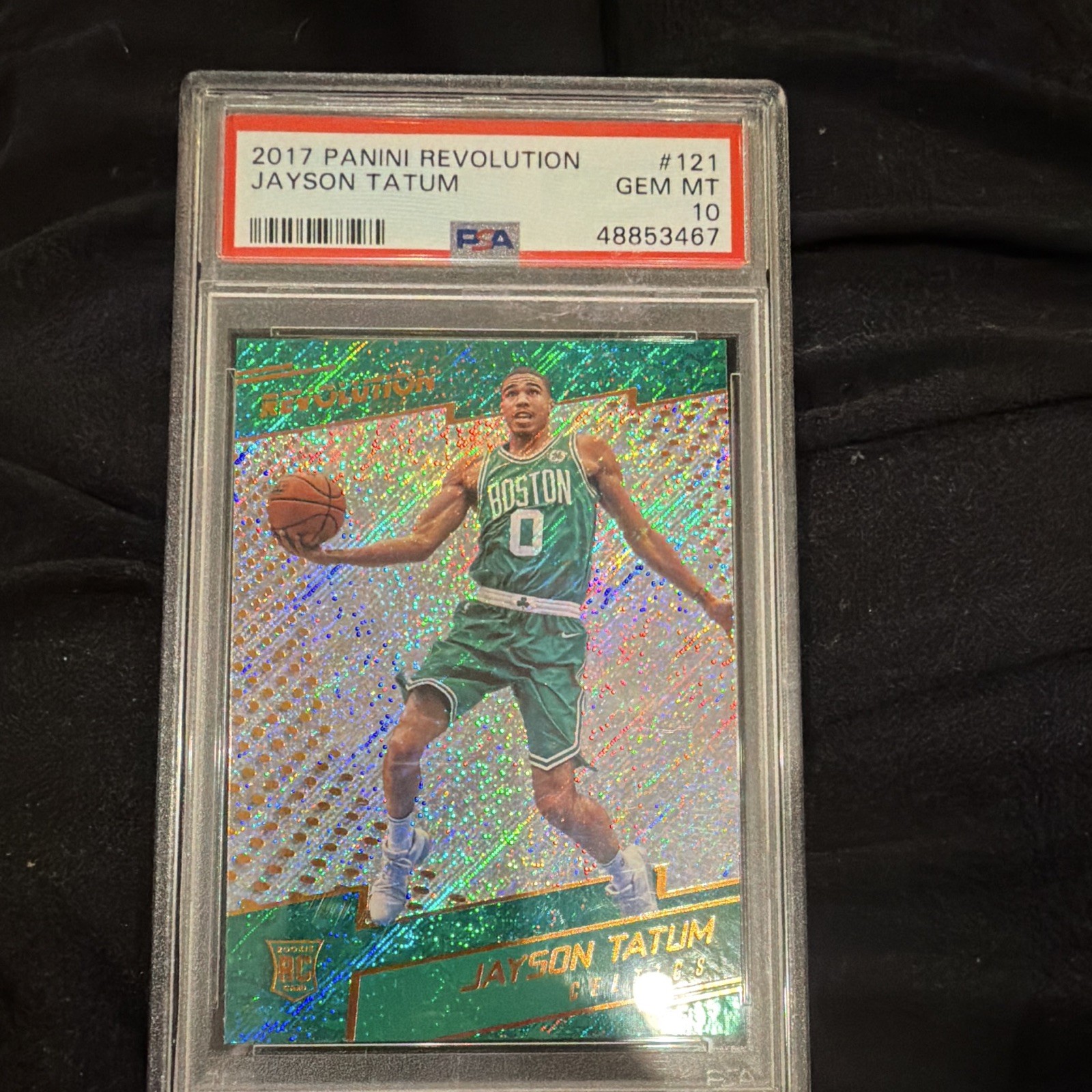 Panini 2017 Revolution Jayson Tatum RC PSA 10 #121 Boston Celtics