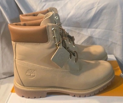 Timberland Founders Premium 6'' WP Boot Med Beige Men Size 10 NWB Defects