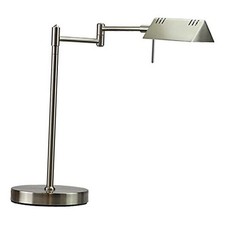 LED Pharmacy Table Lamp, Full Range Dimming, 12W LED, 360 Brushed Nickel