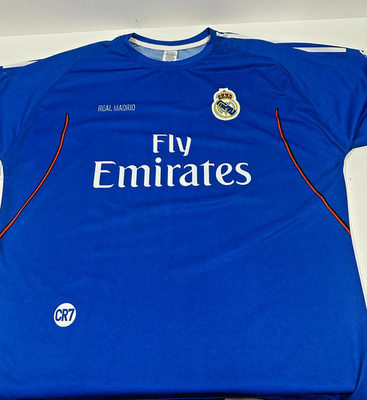 Ronaldo #7 Real Madrid Soccer/Futbol Jersey - Fly Emirates: Size L