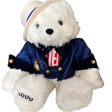 Patriotic Teddy Bear Musical Plush 2000 Americana Ed America USA Red White Blue