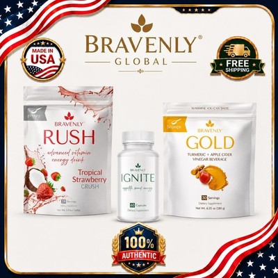 Bravenly global Accelerate Trio Tropical Strawberry Rush -New&US Seller️  