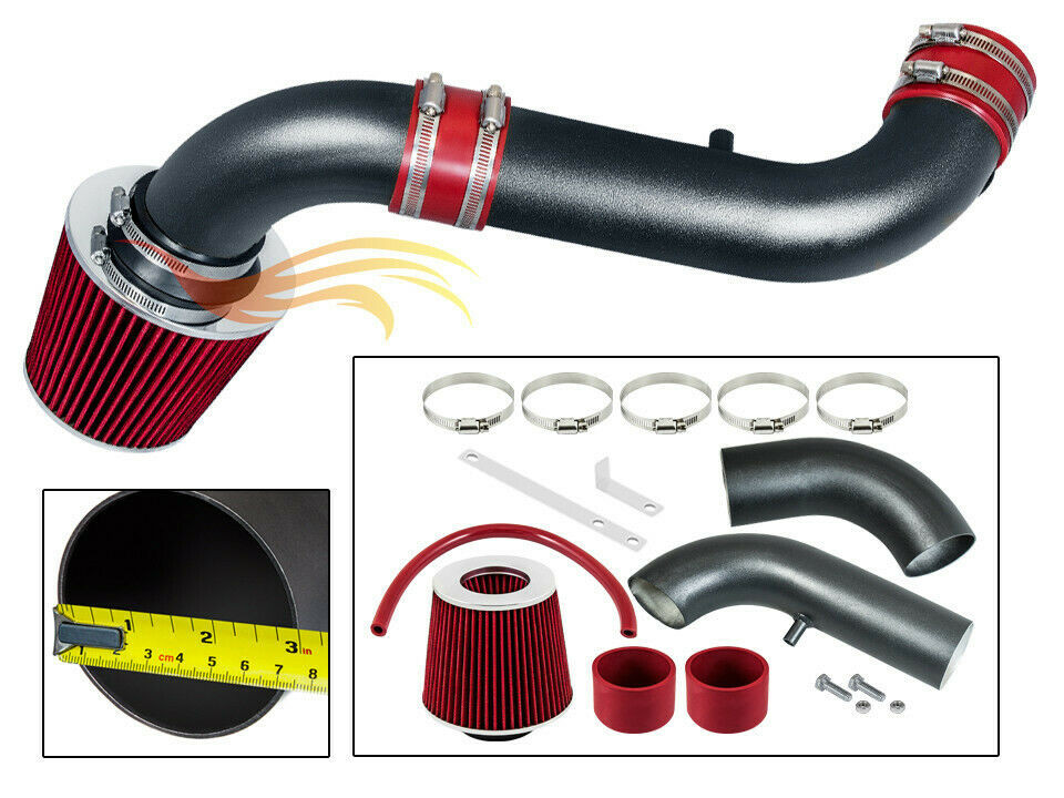 XYZ RW ROTE Luftansaugkit + Filter Für 00-02 Dodge Dakota/Durango 4.7L V8