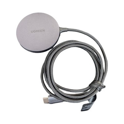 Nn5O UGREEN - Magnetic Wireless Charger for iPhone 17 - 12 / Airpods Magsafe Gry