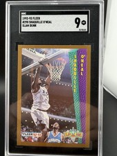 🔥 Shaquille O'Neal 1992-93 Fleer 2 hand Slam Rookie#298 SGC9!Magic GOAT HOF 🔥