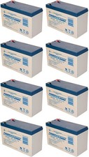 Power-Sonic PS-1270F2 12V 7Ah F2 AGM Rechargeable Battery - 8 Pack