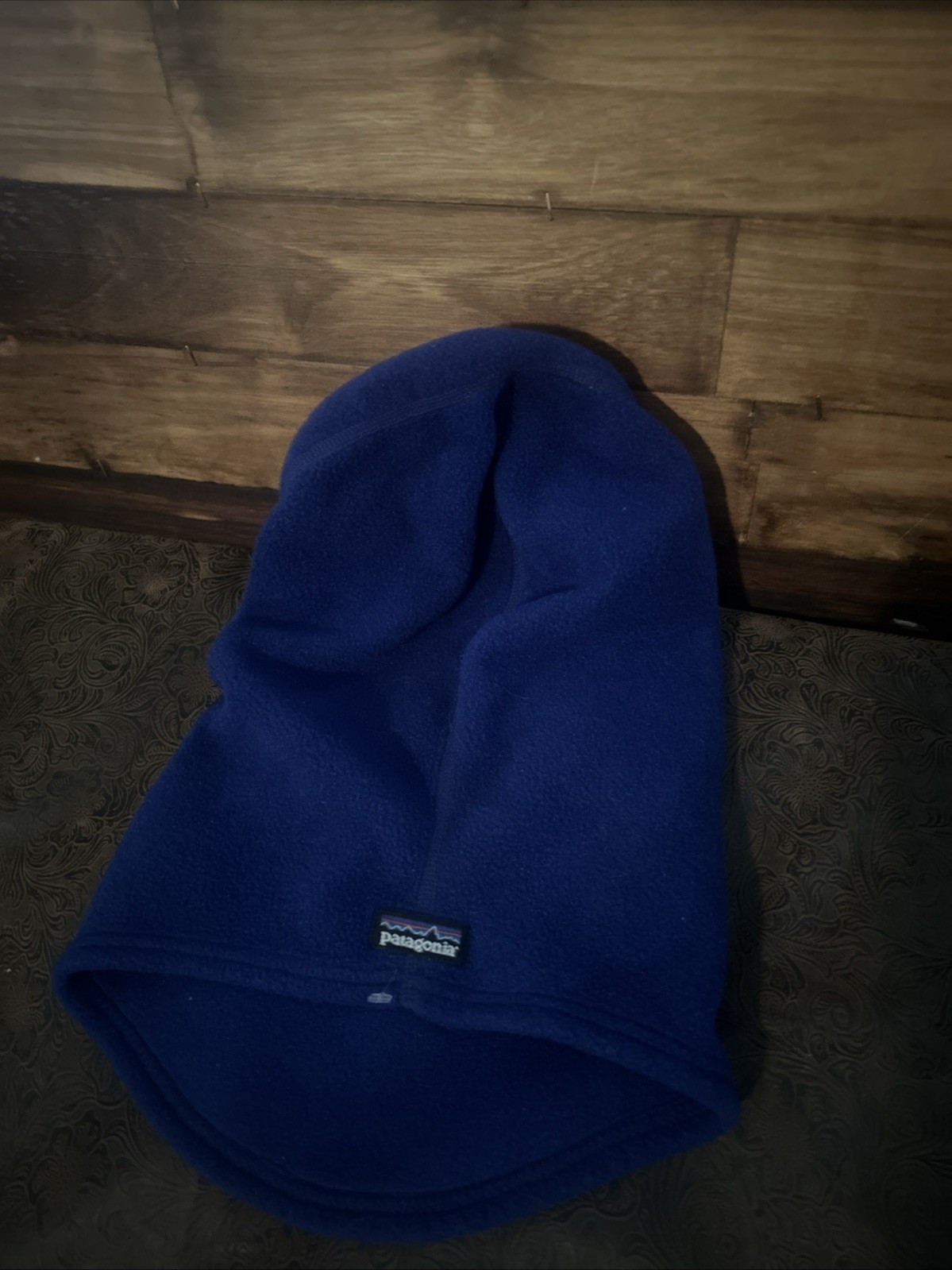 Vintage Patagonia Balaclava Ski Mask Hat Blue  Made In USA