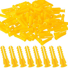 500 Pcs 4-6-8 X 7/8 Inch Ribbed Lightweight Plastic Anchors Drywall Anchors for