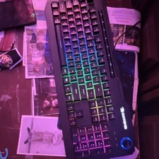 iBuyPower Wired Gaming Keyboard RGB Lighting Illuminated Black QWERTY English