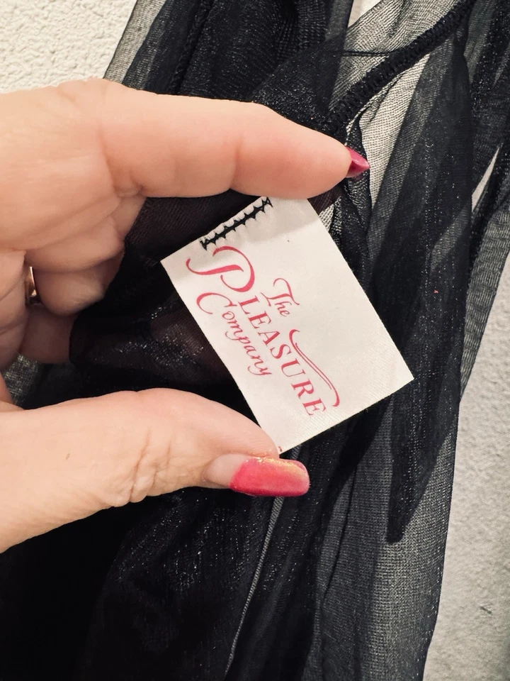 Elegante falda transparente negra? Capa? Juegos de rol góticos de Halloween nuevo sin etiquetas Foto 3 de 4