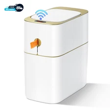 Automatic Bathroom Trash Can with Lid 3.1 Gallon / 13L Smart Motion
