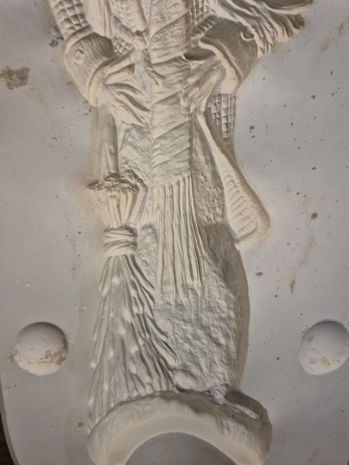 Kimple 2697 Ceramic Slip Mold Large Oak Knob Snowman Winter Christmas 14 Inch - Image 4 of 4