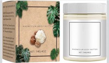 Magnesium Body Butter 4oz Jar - Deeply Moisturizes Improves Dry Skin