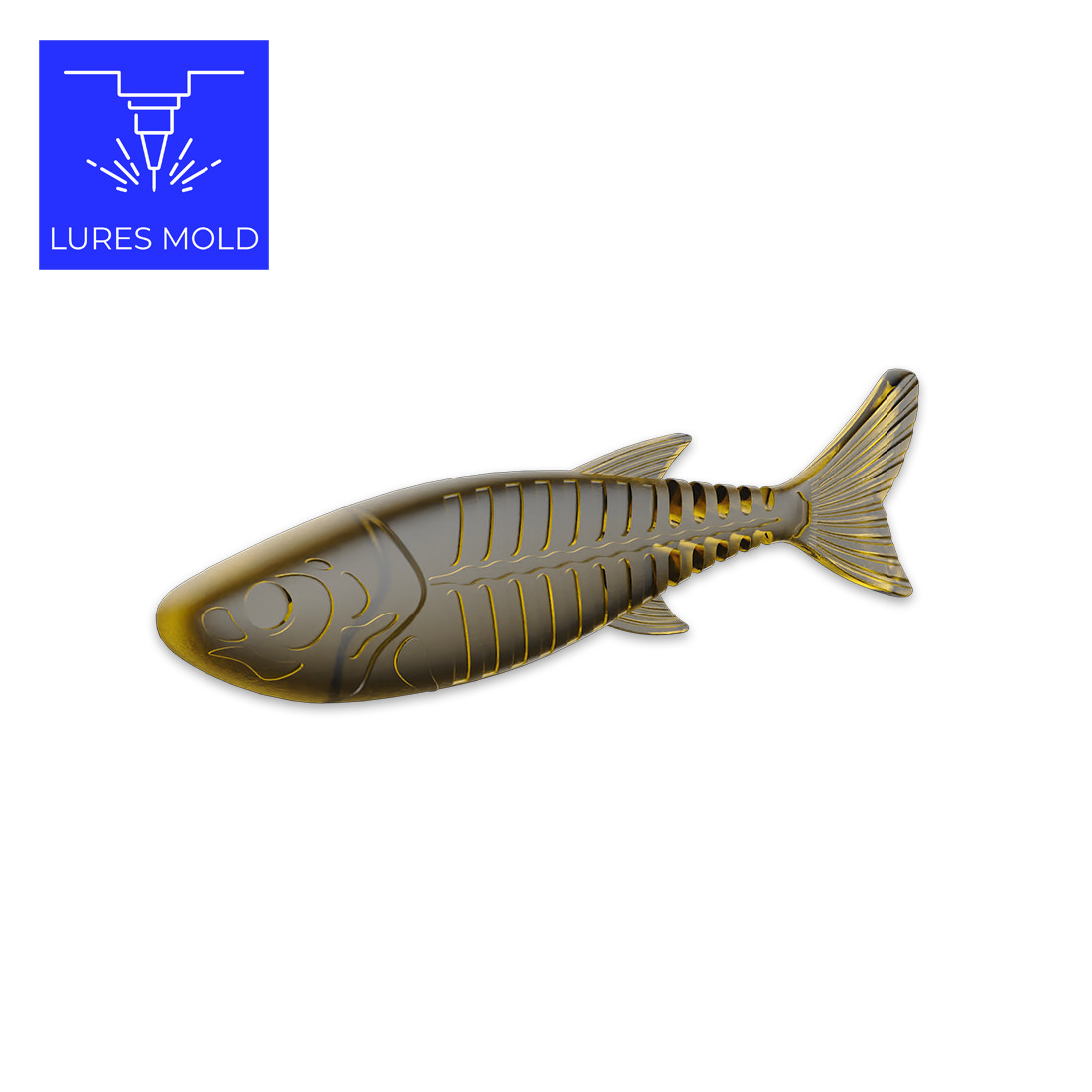 Bait DIY Fishing Mold Soft Plastisol Swimbait K124 3inch - Image 4