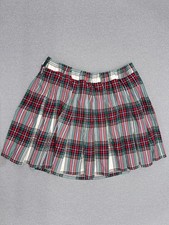 School Girl Plaid Pleated Mini Skirt