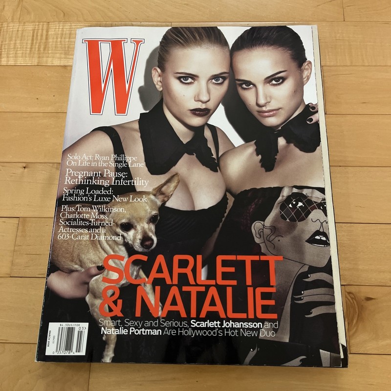 W Magazine March 2008 Scarlett Johansson and Natalie Portman Cover