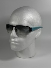 Gucci GG 1823/S EMW0M Sunglasses Shield Studs GG Turquoise Rimless Authentic