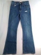 Levi's Youth Stretch Flare Jeans Girls Size 16 Medium Wash P 