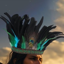 Chief Indian Hat Artificial Feather Headdress Decoration for Fancy Dress