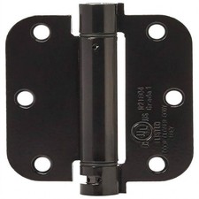 3.5 Inch Self-Closing Door Hinge Matte Black Adjustable Spring Tension 1 Piece