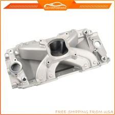 Air Gap Single Plane Intake Manifold Satin For Big Block Chevy Bbc V8 396-454