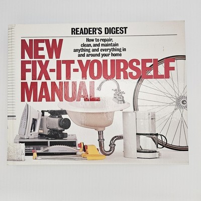 Reader's Digest New Fix It Yourself Manual Book DIY Hardcover Home Repair Guide