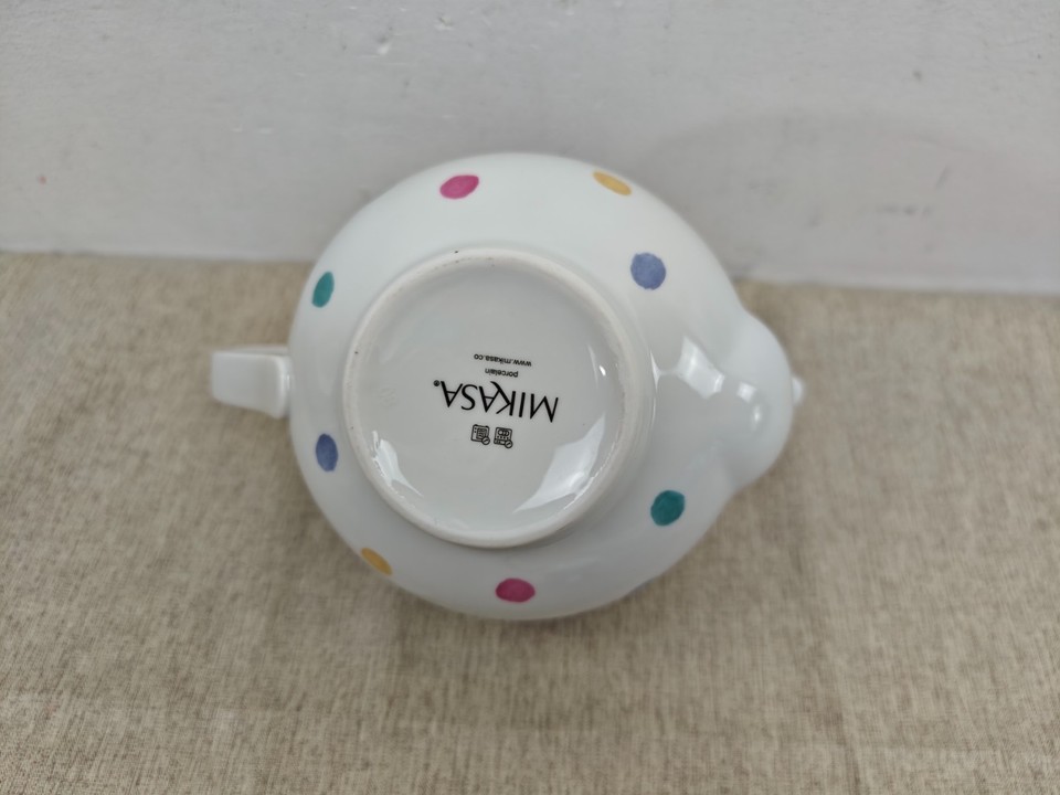 Double Porcelain Teapot With A Mug Red Color With White Polka Dots Keeping Gm1485617355 511551895