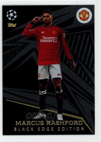 2023 Match Attax UEFA Club Competitions Black Edge Edition Marcus Rashford 0jf5