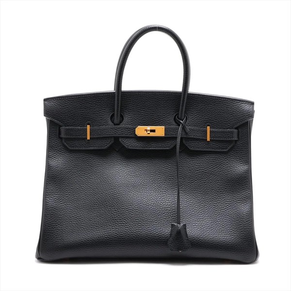 Hermès Birkin 35 Le Tournay Ardennes Black Gold Metal Fittings □F: 2002