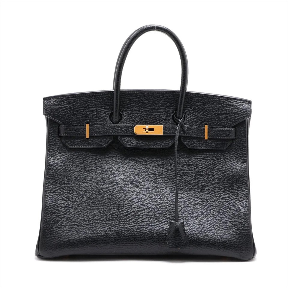 Hermès Birkin 35 Le Tournay Ardennes Black Gold Metal Fittings □F: 2002