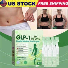 GLP-1 SIX-in-ONE Health Solution Oral Liquid, Advanced Body Care Liquids Drop US