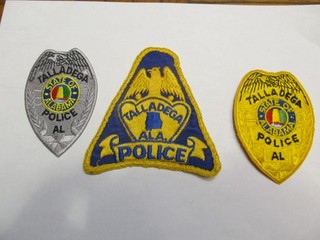 Alabama Talladega Police Patch Set Middle Cheese Cloth