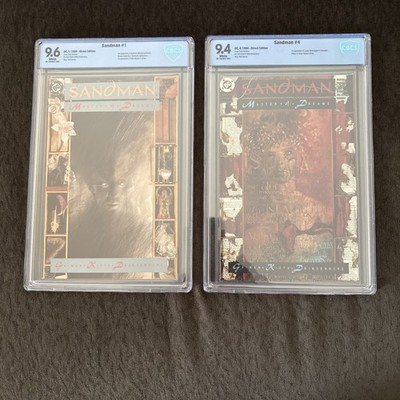Sandman #1 CBCS 9.6 Sandman #4 CBCS 9.4 Sandman #10 raw VF