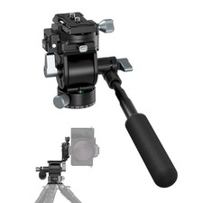 Video Head for Vertical/Horizontal Shooting, Tripod Pan Tilt Fluid Head with