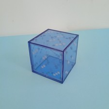 Minecraft 1.5" Small Clear Blue Cube Replacement Figure Toy