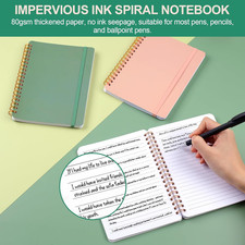 3 PCS Small Spiral Notebook 5x7, Notebooks for Note Taking, Morandi Spiral Jo...