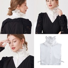 Lace Ruffle Faux Collar High Neck Decorative Collar Evening Gowns Accessories