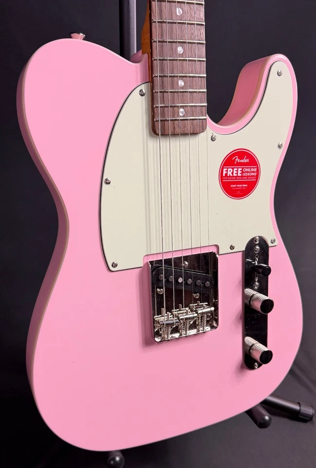 Squier FSR Classic Vibe 60's Custom Esquire Electric Guitar Shell Pink (058) - Image 3 of 4