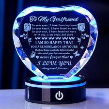 Valentines Day Gifts for Girlfriend Romantic Heart Gift for Her Best Birthday wi