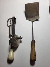 Vintage Doll Child Play Minatare Hand Mixer and Spatula
