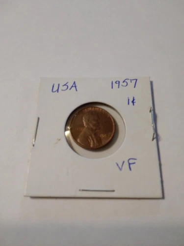 LINCOLN WHEAT PENNY 1957 VF NICE COIN!