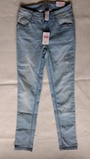 Justice Size 10 Girls Light Wash Soft Stretchy Mid-Rice Super Skinny Jeans, NWT 
