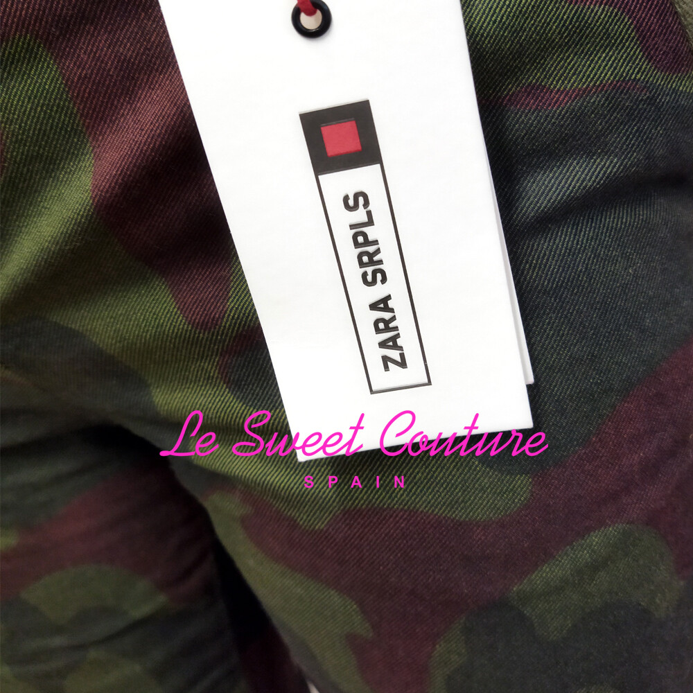 ZARA WOMAN NWT SALE! SRPLS COLLECTION CAMO GARGO PANTS SIZE S REF