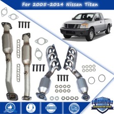 4Pcs For Nissan Titan 5.6L 2005/2006-2014 Manifold Exhaust Catalytic Converters