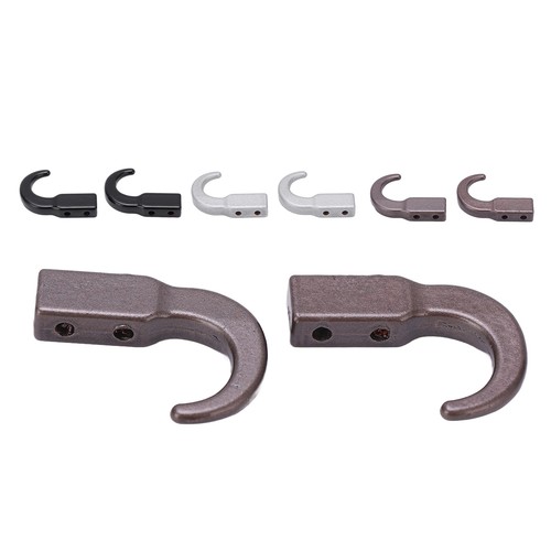 2 Set RC Metal Simulation Trailer Hook Zinc Alloy Tow Hook For SCX10 1/10 R SAP - Picture 15 of 21